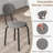 Stackable Dining Chairs Set of 4, Stackable Waiting Room Chairs-1811783085