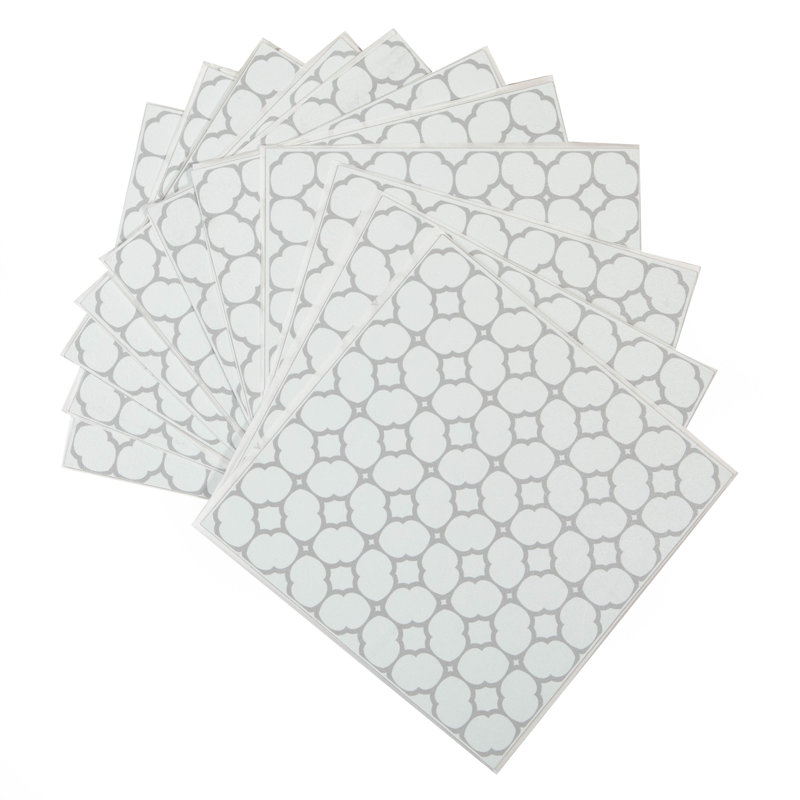 Haings Bloomy Grid 30.48cm x 30.48cm Self-adhesive Vinyl Floor Tile