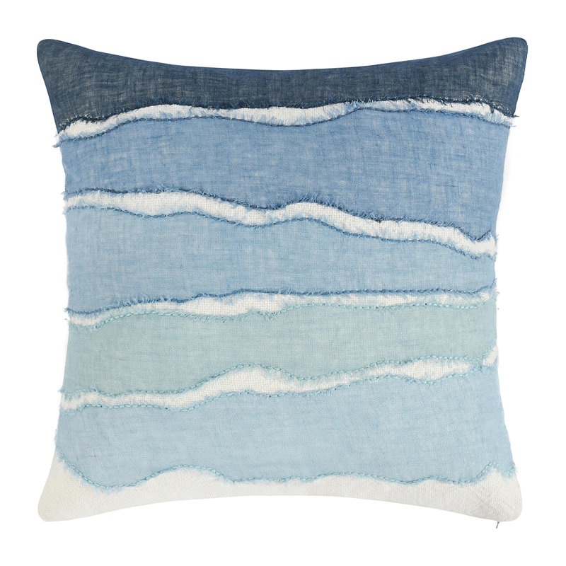 Bikram Square Pillow Cover & Insert, Blue