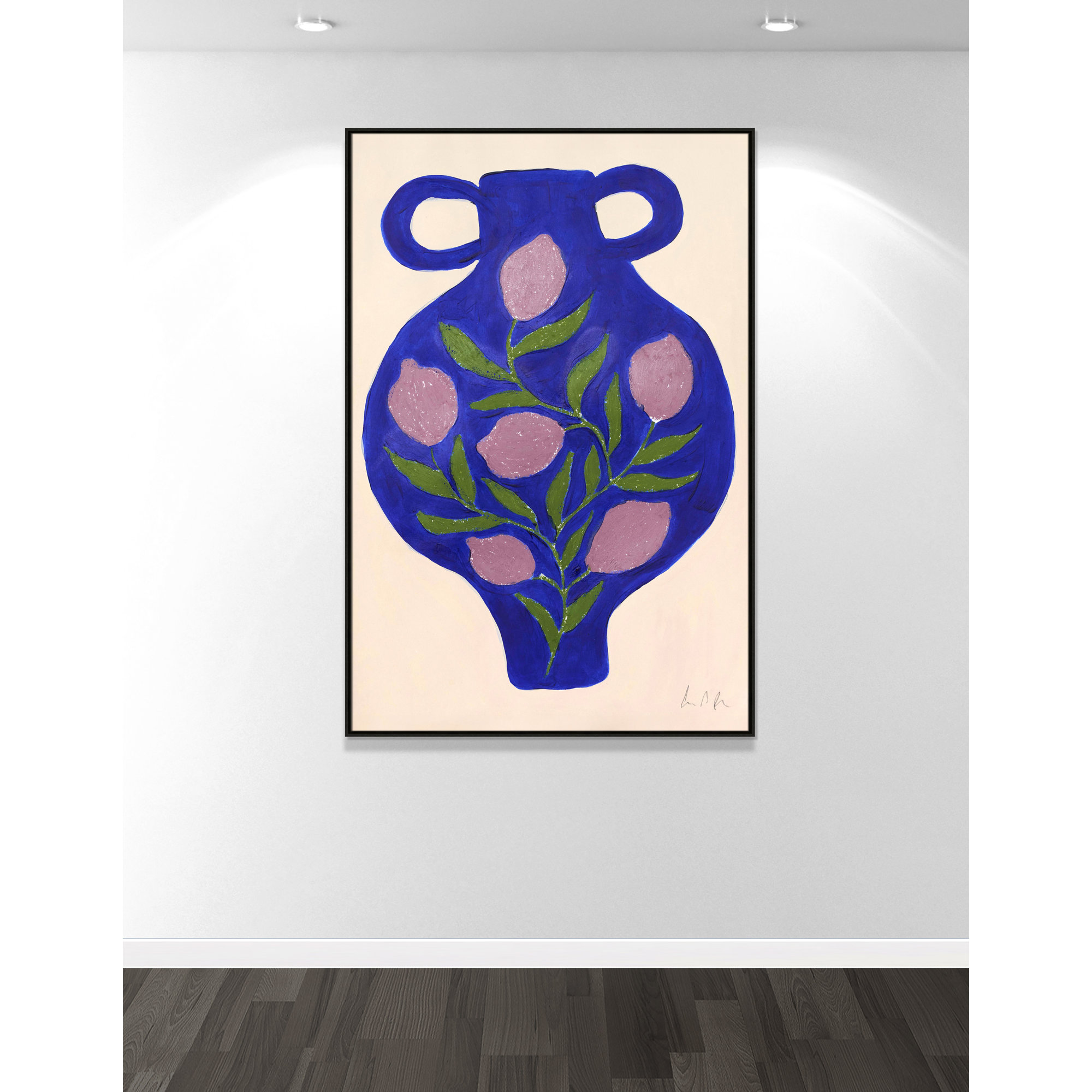 Vase No. 03 Print by Camilla Bergqvist, Espresso, 61.5" H x 41.5" W