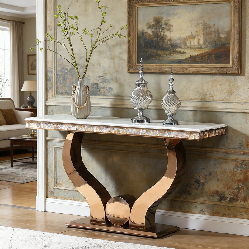 Console multifonctionnelle et élégante, Noir, H 33,46 po x l 47,24 po x P 15,75 po