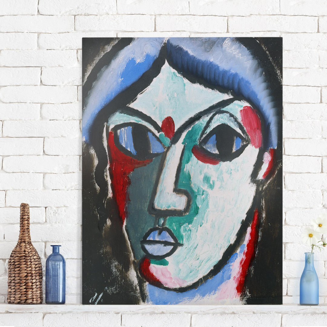 Leinwandbild Portrait Eines Mannes von Alexej von Jawlensky