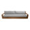 Germelino Outdoor 3 - Seat Teak Patio Sofa with Sunbrella Cushions