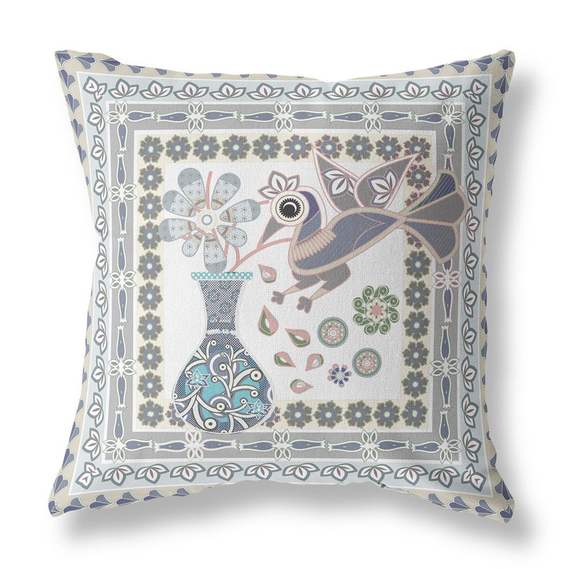 Coussin 18 po x 18 po, Gris