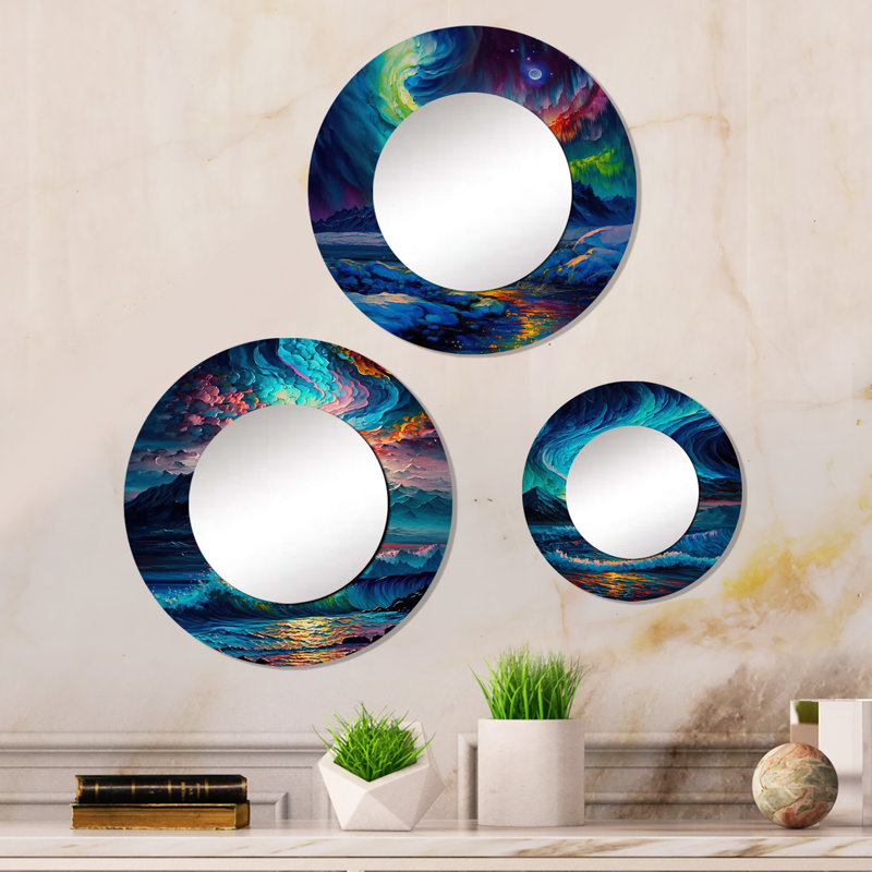 Miroir mural Mystical Aurora Borealis