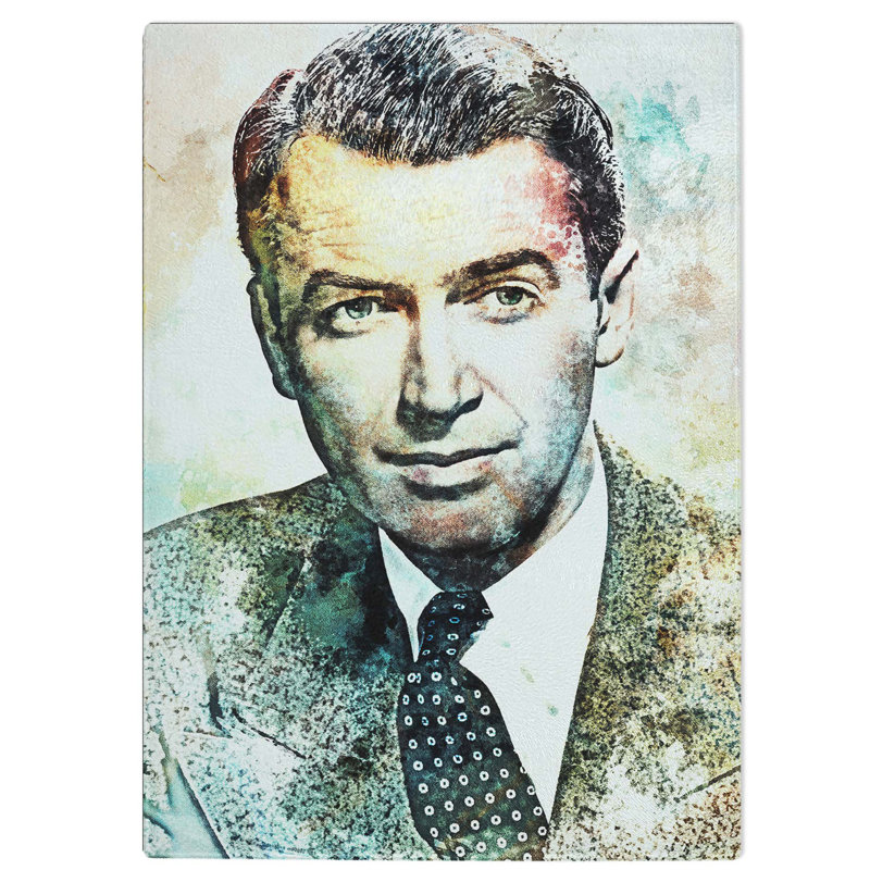 Glass James Stewart in Abstract Chopping Board, 39 cm W x 28.5 cm L
