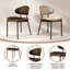 Ensemble de chaises en cuir rembourrées en cuir (ensemble de 8)-1582818847