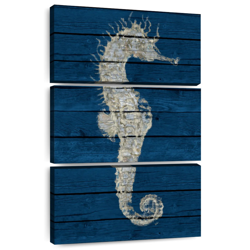 Hippocampe antique Brampt sur bleu I