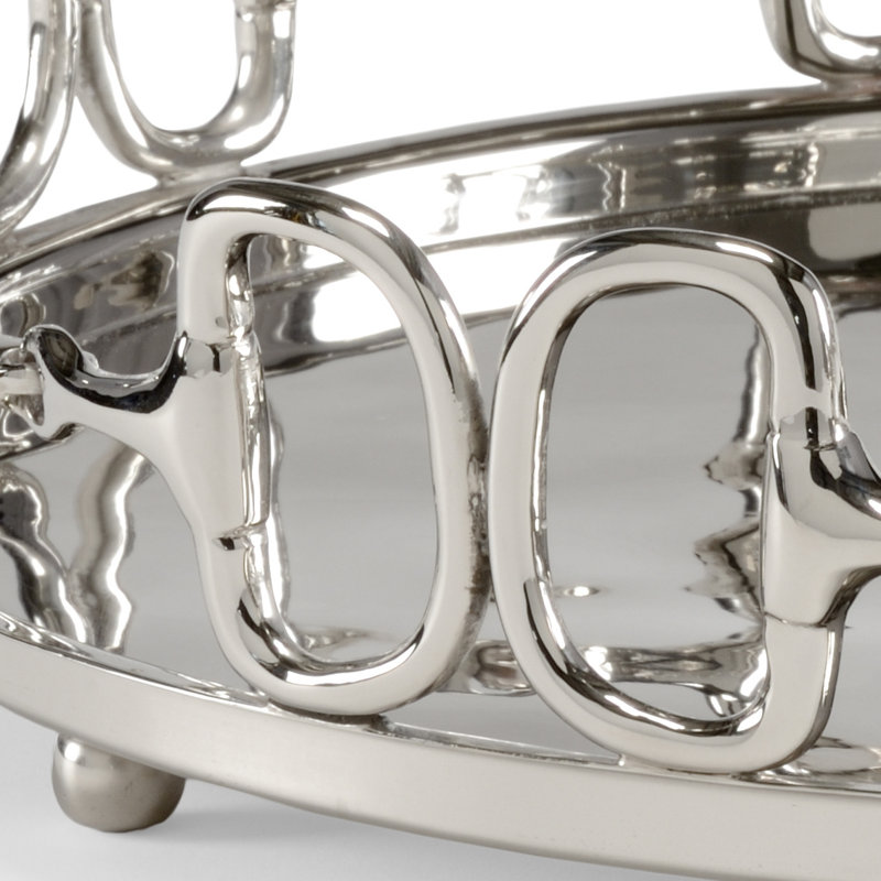 Stirrups Vanity Tray, Nickel