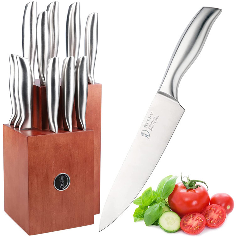 Get RITSU 17 Pieces Kitchen Knife Professional Chef Knife Set & Scissor  Delivered