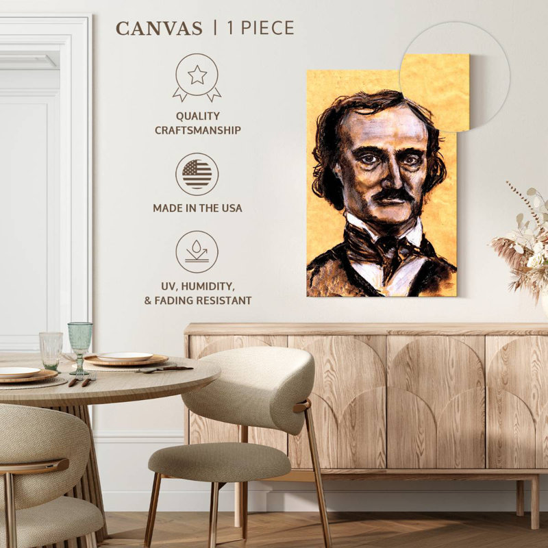 Classic Edgar Allan Poe, H 24 po x l 16 po