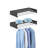Wall Mounted Retractable Drying Rack, 5-Rod Foldable Clothes Airer with Tower Handles