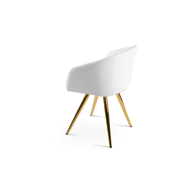 Fauteuil à oreilles blanc, Or