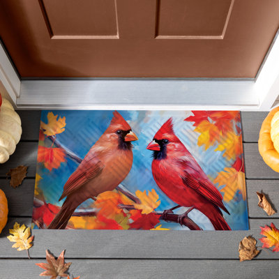 Tapis en relief coloré Cardinal