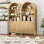 Bibliothèque arquée avec armoire et tiroir-727945206