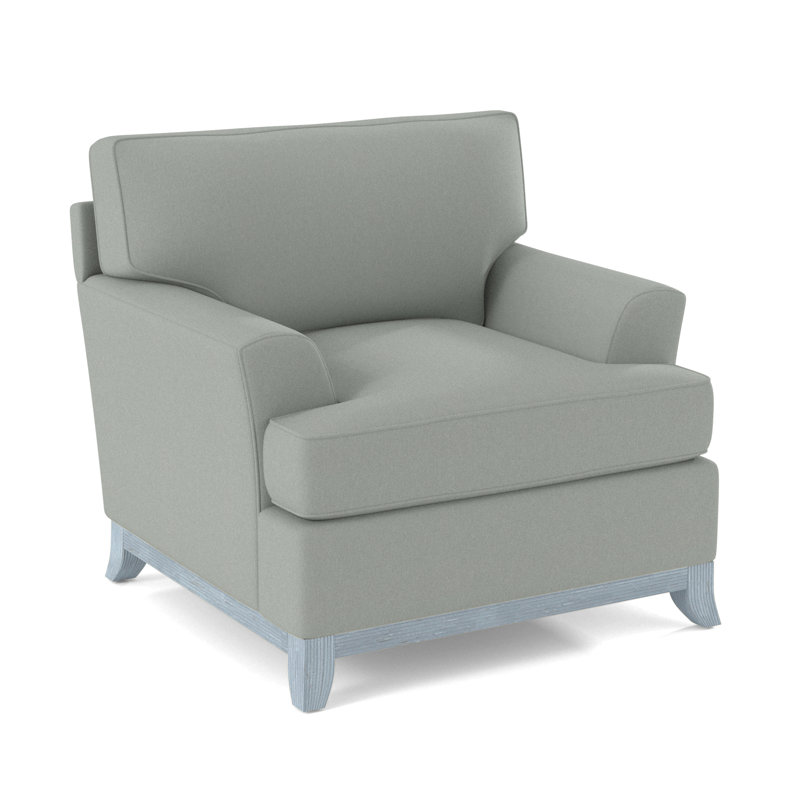 Oaks Way Armchair, Beige Performance Fabric; 0851-73, Sea Glass