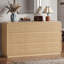 Commode cannelée à 9 tiroirs pour chambre à coucher, commodes de 59 po de largeur et commode avec poignées dissimulées-1601472706
