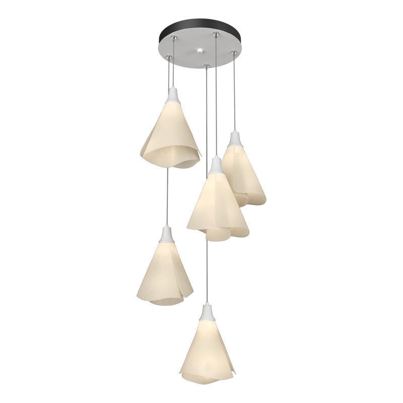Mobius 5 - Light Cluster Pendant, White, 80", 5