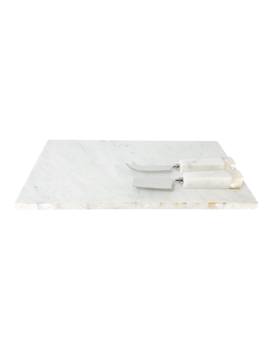 Mother of Pearl White Marble Decor Box (Large) - Anaya