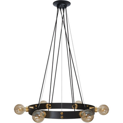 Eilidh 6 - Light Waggon Wheel Chandelier