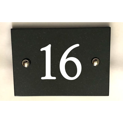 Brumby 10cm H Reflective Stone House Number