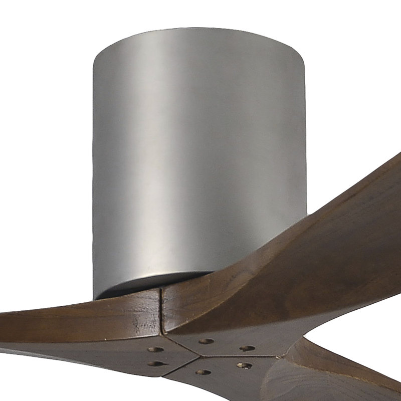 Irene Ceiling Fan, Brushed Nickel, Walnut Tone, 42"