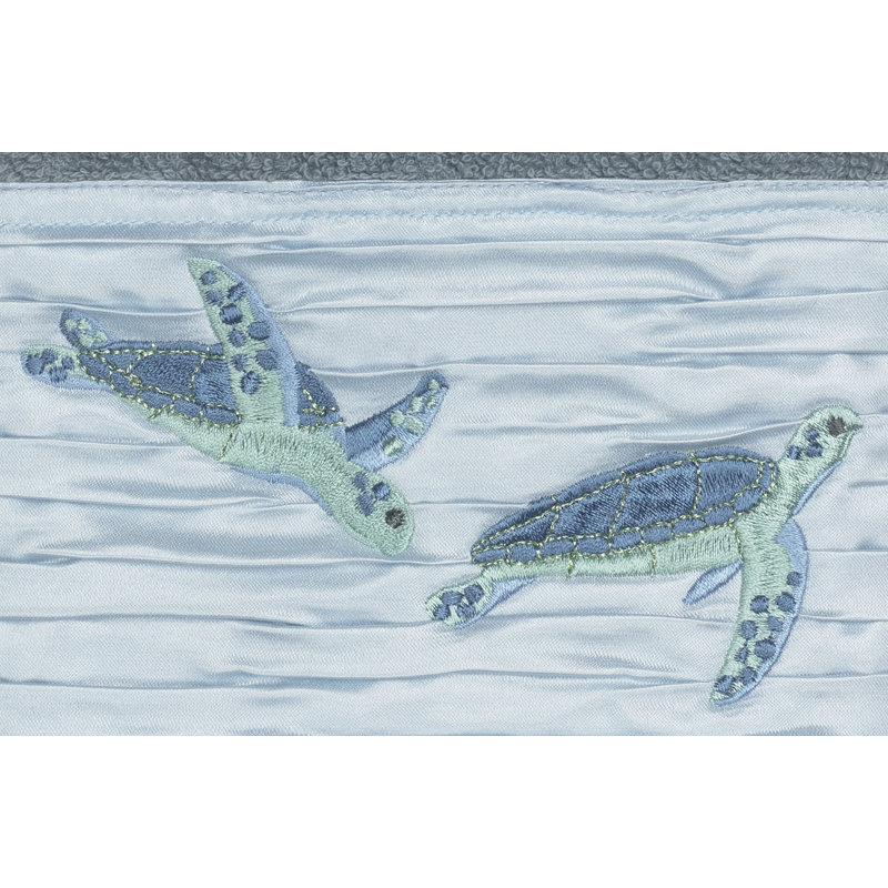 Débarbouillette en coton Mia, Bleu sarcelle