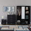Maybery 3 Piece Bedroom Set (2 Drawer Bedside Chest, 5 Drawer Chest, 3 Door 2 Drawer Mirrored Wardrobe), (5)-1672887909