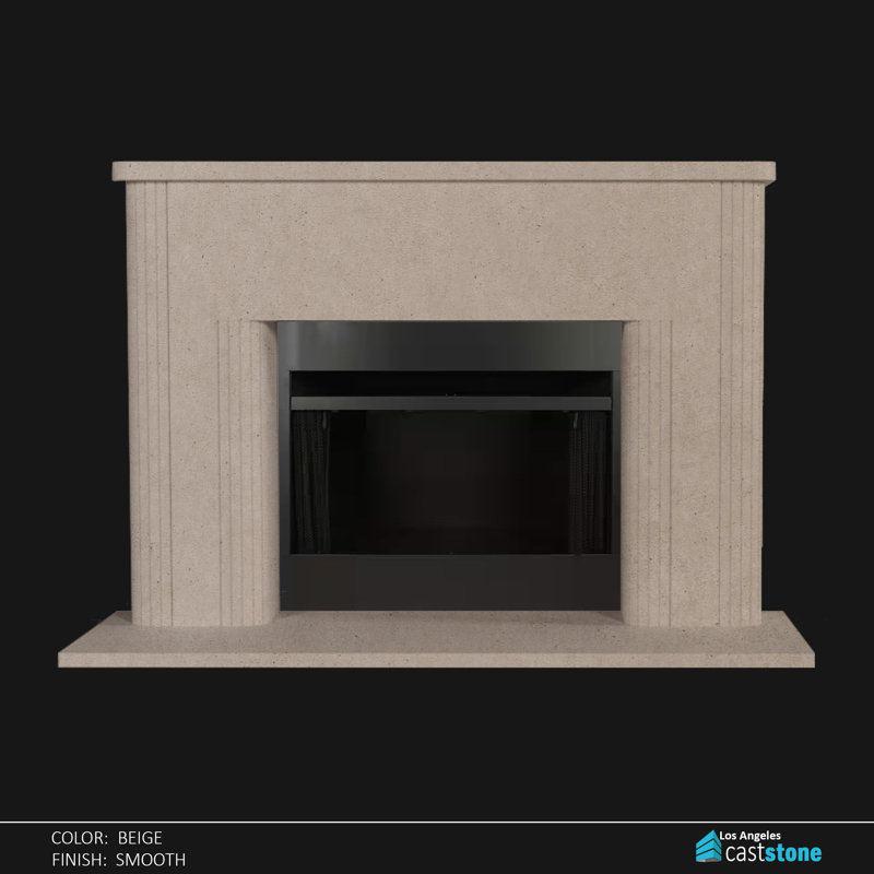 Vereya Fireplace Surround, Beige Smooth