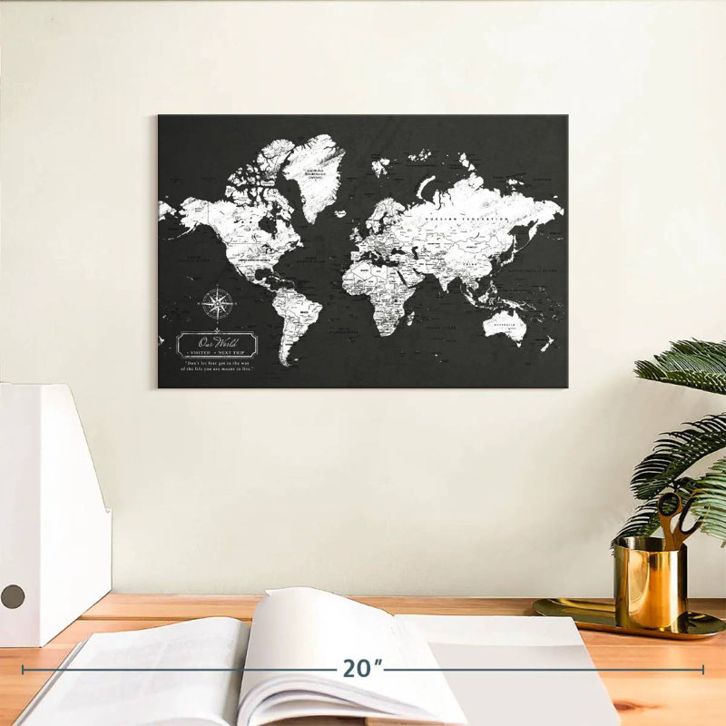 Our World Push Pin Alvertia, H 8 po x l 12 po