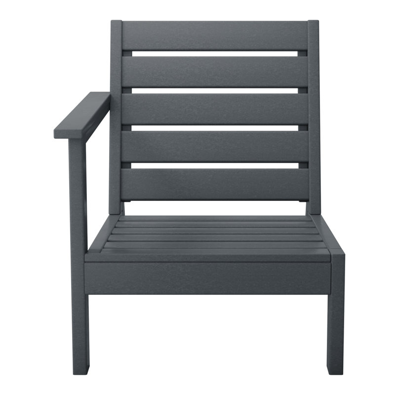 Deep Seating Right Arm Chair, Gray