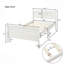 Lit moderne, lit plateforme avec base de lit en bois et lit-bateau-114230922