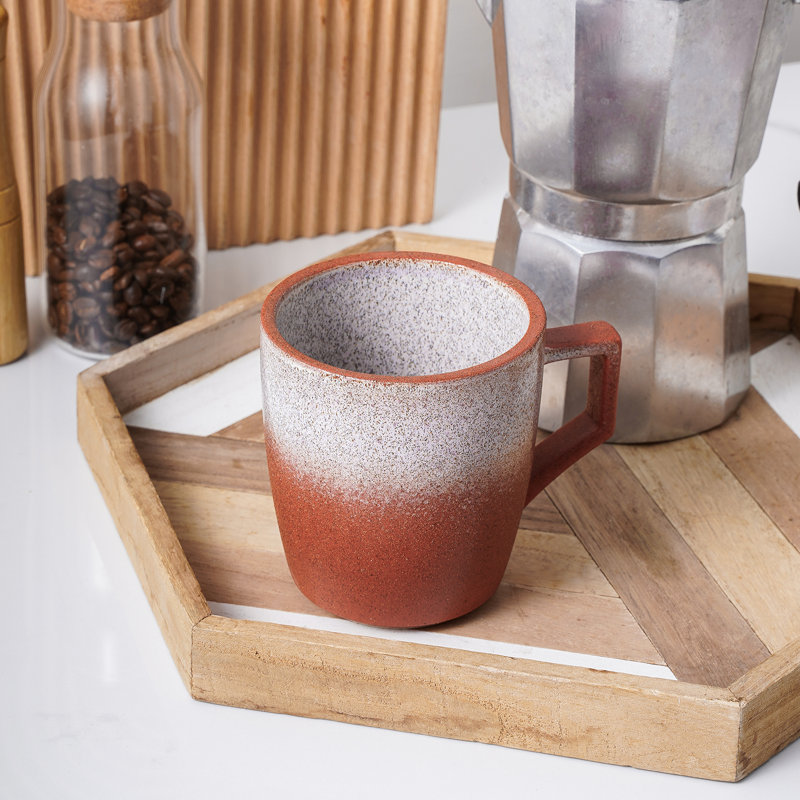 Stone Lain Vince 4-Piece Mug Set Stoneware, Red