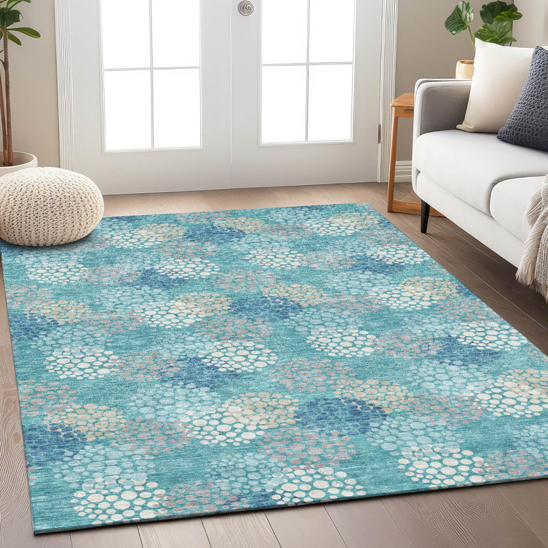 Tapis intérieur / extérieur Maliana, Rectangle 2 pi 6 po x 3 pi 10 po