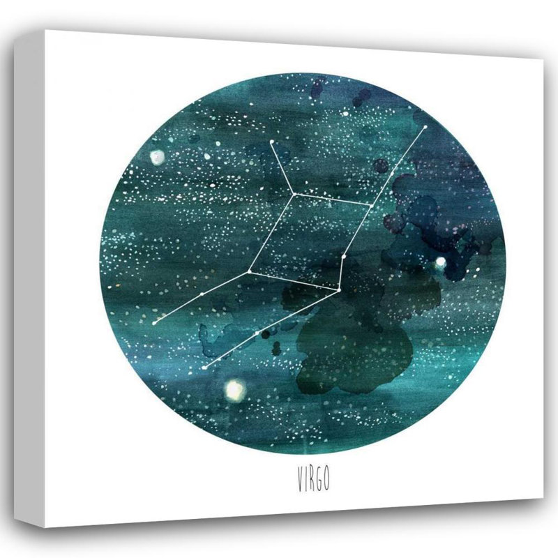 Art sur toile tendue avec la galerie Naomi de McCaritt, Constellation, Virgo, H 20 po x l 20 po