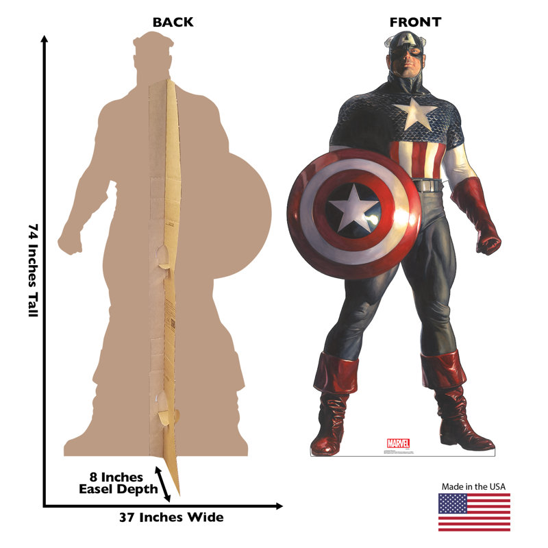 Marvel Captain America Life Size Cardboard Cutout Standee