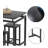 5-Piece Black Pub Table Set—Counter Height, Table + 4 Bar Stools, Compact for Kitchen/Breakfast Nook/Small Space-697387546