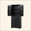 Armoire de rangement de salle de bain avec portes et tiroir, plusieurs espaces de rangement, tablette réglable-1621057012