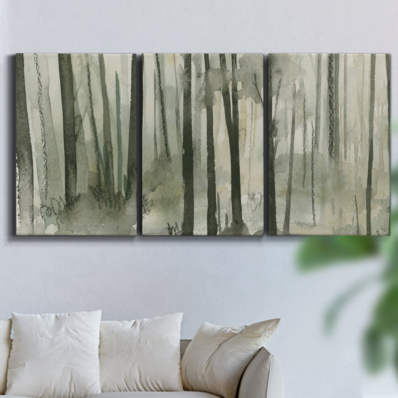 «Country View I» sur toile, ensemble de 3 pièces, H 27 po x l 54 po x P 2 po