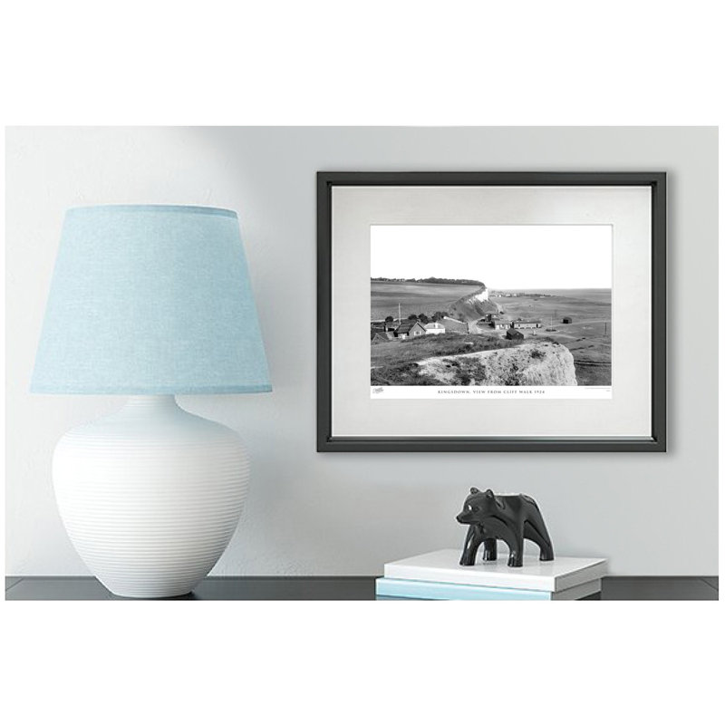 Kingsdown, View From Cliff Walk 1924 by Francis Frith - Single Picture Frame Print, 45cm H x 60cm W x 2.3cm D
