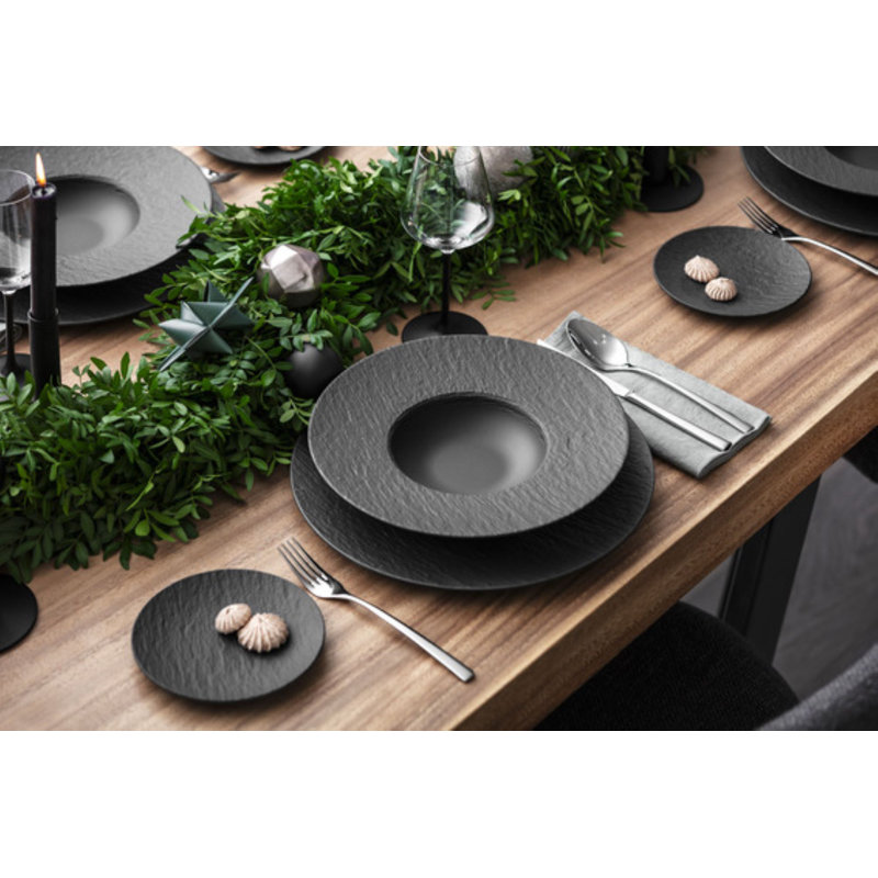 Villeroy & Boch Manufacture Rock 6.25" Bread and Butter Plate, Gray