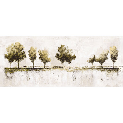 «Black and Gold Trees on Horizon», reproduction sur toile