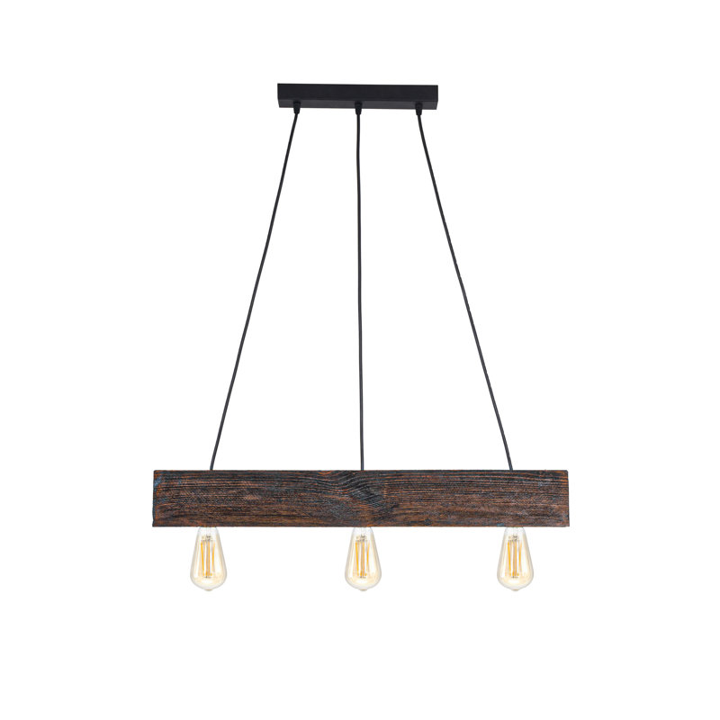 Kepler 3 - Light Kitchen Island Pendant, Rosewood