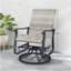 Fauteuil oscillant d'extérieur, ensemble de chaises pivotantes en rotin d'osier