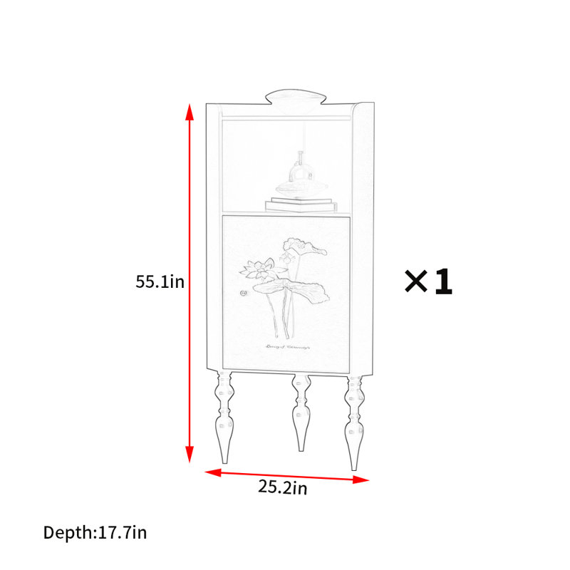 Armoire d'appoint de style rétro moderne