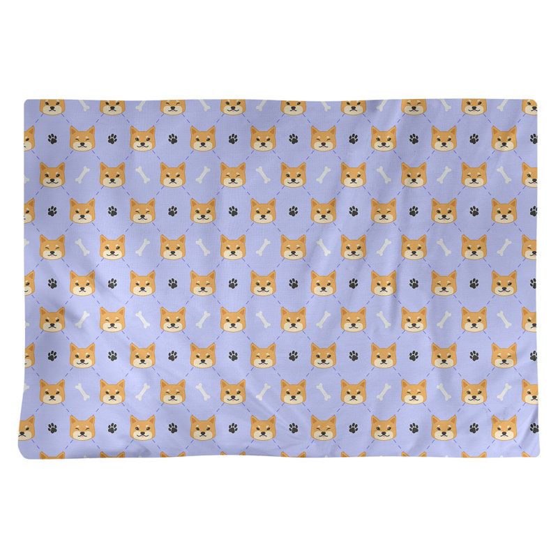 Napperon en coton 18 po Shiki Inu, Pervenche