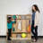 Serena Wood School Coat Locker with Bench, Cubbies and Storage Organizer Hook