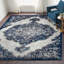 Tapis oriental performance d'intérieur bleu marine Honig-231247702