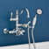 P1016 Thermostatic Tub Faucet with Fixed Arched Spout and Handheld Shower