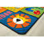 Tapis touffeté à motif géométrique bleu / rouge Animal Sounds-1471983869